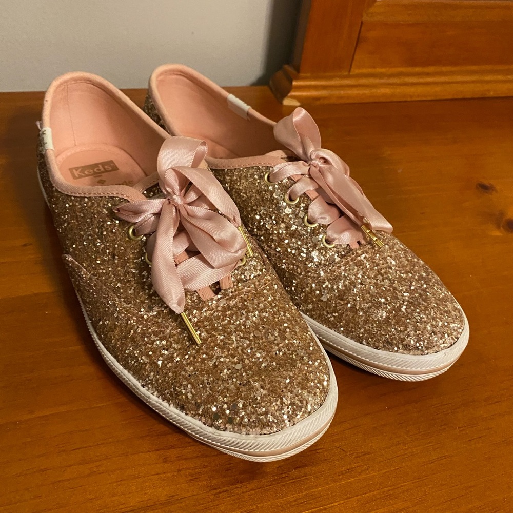 Kate Spade Pink Glitter Keds